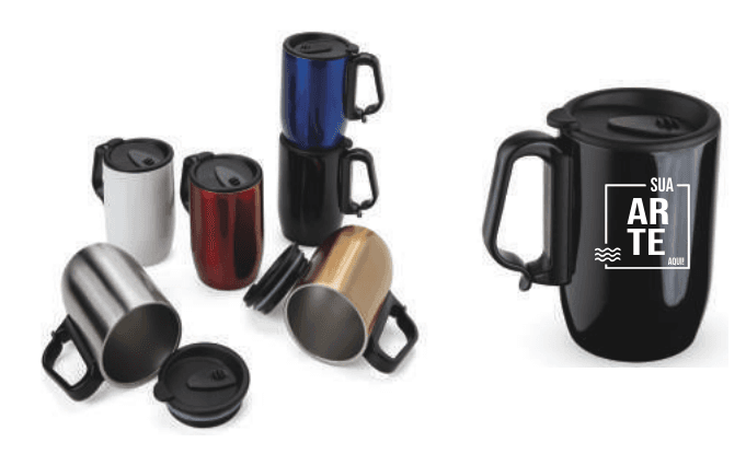 Caneca Isotérmica Inox 350ml