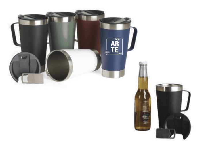 Caneca Térmica c/ Abridor 500ml