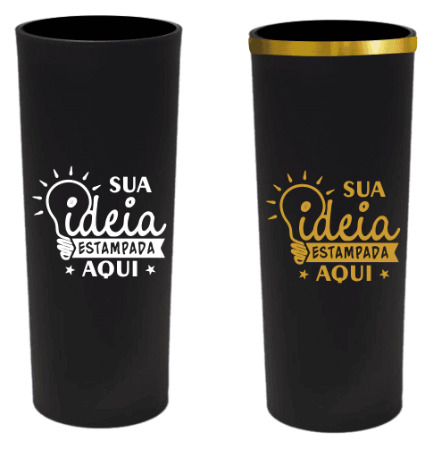 Copo Long Drink Preto Fosco