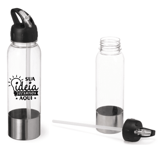 Garrafa Plástica c/ Base de Alumínio 750ml