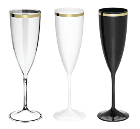 Taça de Champanhe c/ Borda 190ml