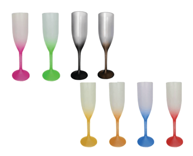 Taça de Champanhe Degradê 190ml