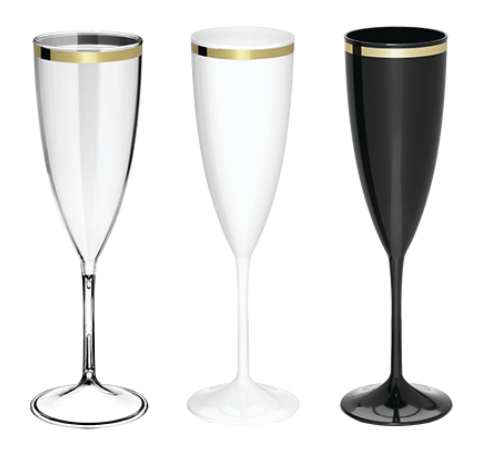 Taça de Champanhe c/ Borda 190ml